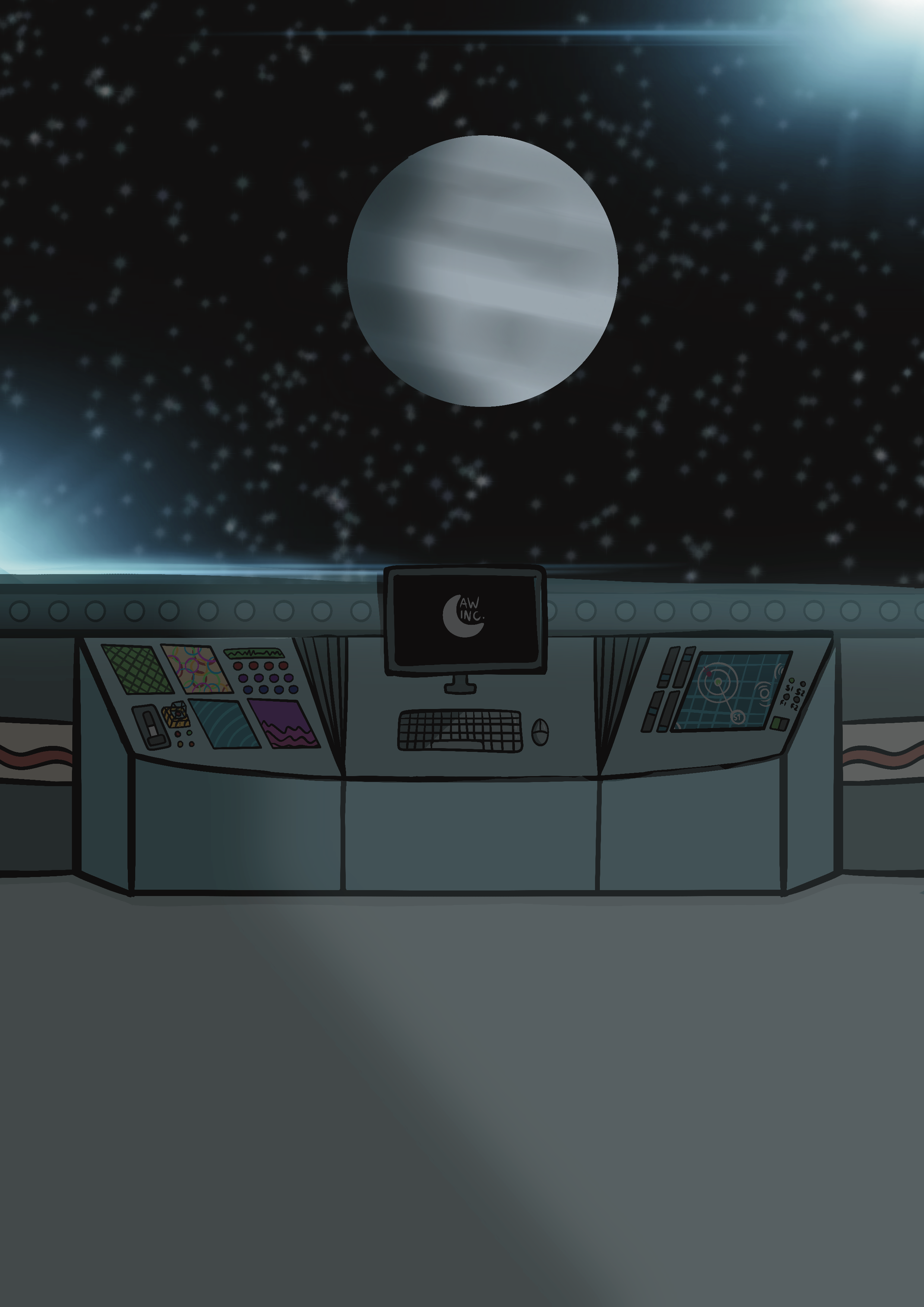 Spaceship illustration